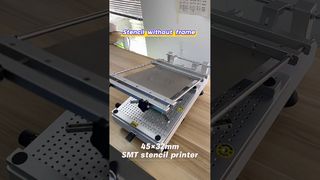 Bijgewerkte frameloze stencilprinter 4532 handmatige soldeerpastaprinter met hoge precisie