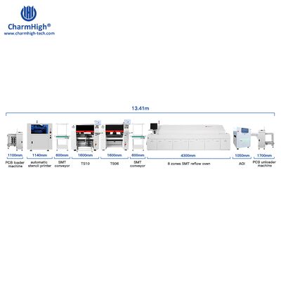 High Volume Large In-line SMT Assembly Line SMT Solutions For PCBA Manufacturing