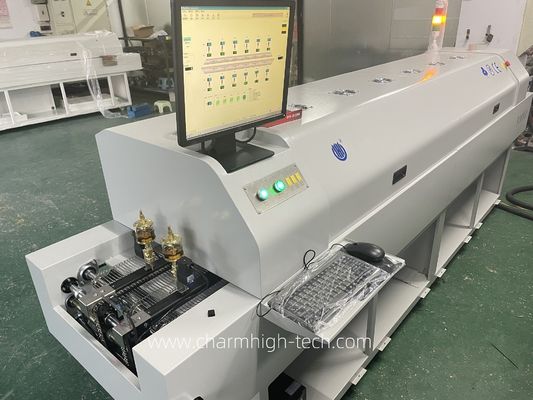 CHM-PC6635 Loodvrije Reflow Oven met PC-besturing, 6 temperatuurzones en 2200*350mm verwarmingsgebied voor SMT-soldeerwerk