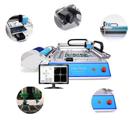 2 koppen 29 voeders CHMT36VA SMD pick and place machine + twee CCD-camera's + externe pc