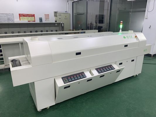 635 Terugstroomoven 6 Temperatuurzones (boven6+onder6) 2200*350mm SMT Terugstroomsoldeermachine