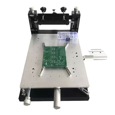 Benchtop handmatige SMT-zeefdrukker voor dubbelzijdige PCB-assemblage, 300×400mm soldeerpasta printen