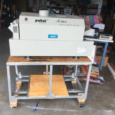 T961 Desktop Reflow Oven met transportband 730*230mm 6 temperatuurzones 3.5KW Soldeermachine