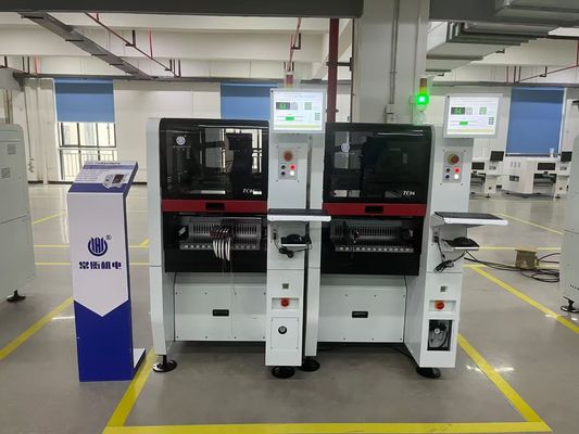 TC06 smalle 6-kop hogesnelheids SMT pick and place machine met geïntegreerd gietijzeren platform