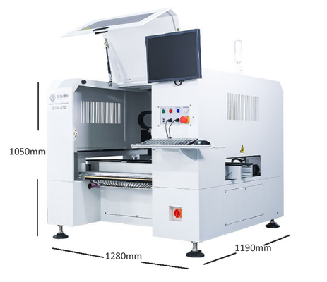 Charmhigh Tafelblad SMT Pick and Place Machine 4 Koppen 50 Feeders High-end