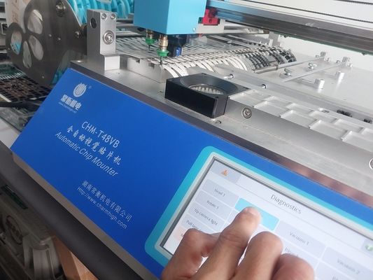 CHMT48VB Benchtop SMT Pick and Place Machine 58 Feeders 2 Vision Cameras