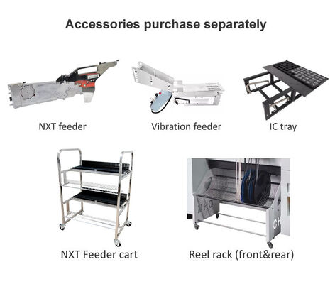 Bestseller 6-koppen TC06 Pick and Place Machine gietijzeren frame SMT Chip Mounter