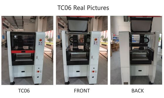 Bestseller 6-koppen TC06 Pick and Place Machine gietijzeren frame SMT Chip Mounter