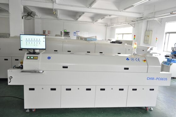 6 koppen TC06 Semi-automatische SMT-productielijn voor PCB-assemblage en PCBA-productie