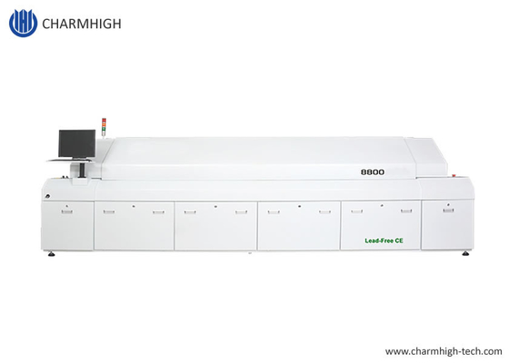 8800 Grote terugstroomoven Volledig automatisch spoor PC-besturing Loodvrij 3180x500mm