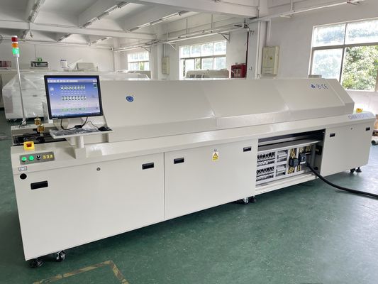 CHM-PC850 Loodvrije grote terugstroomoven 8 zones Volledig automatisch spoor + PC-besturing 3150x500mm