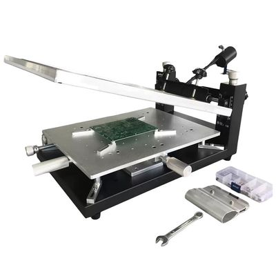 Benchtop handmatige SMT-zeefdrukker voor dubbelzijdige PCB-assemblage, 300×400mm soldeerpasta printen