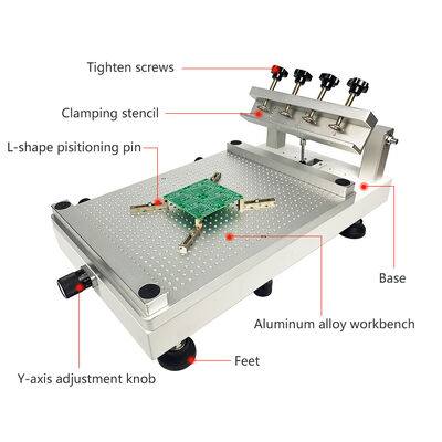 Beter ontwerp handschrift stencil printer 4532 olie druk SMT zijde printer 45x32cm