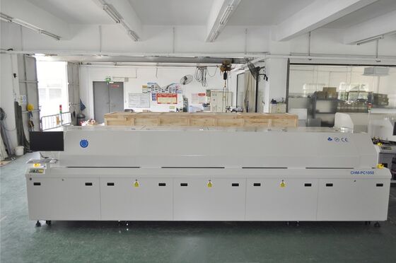 10-zone Loodvrije SMT Reflow Oven CHM-PC1050 Reflow Soldeeroven 3940x500mm