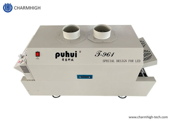 T961 de Oven van de Desktopterugvloeiing met transportband 730*230mm de Solderende Machine van 6 temperaturenstreken 3.5KW